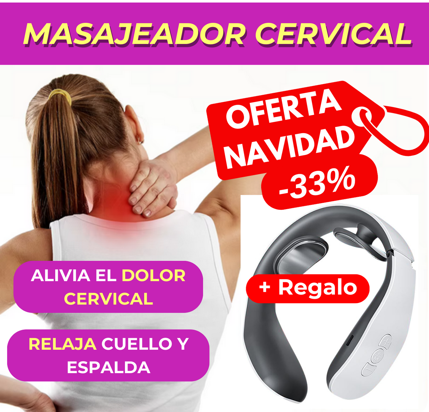 Masajeador Cervical Máximo Relax